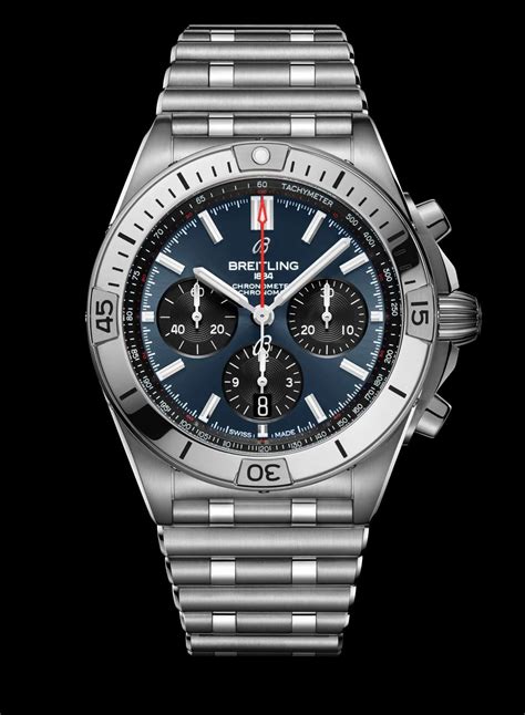 breitling chronograph blau